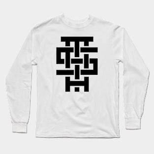 typography text Long Sleeve T-Shirt
